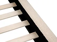 Säng med lamellram Bouclé VAUCLUSE 140 x 200 cm Beige_976002