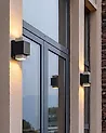 Set of 2 Outdoor LED Wall Lights TIMOK Black