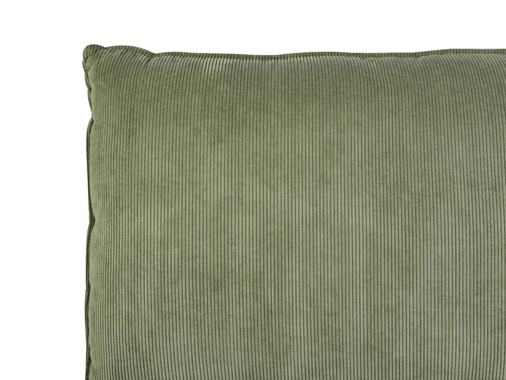 Bed Corduroy VINAY 160 x 200 cm (EU King Size) Olive Green_879990