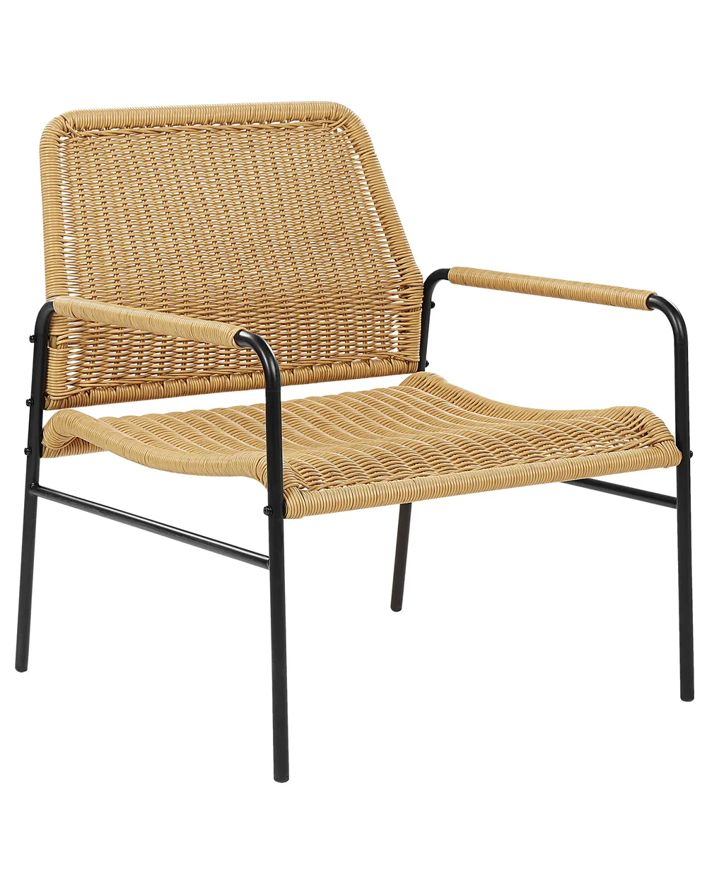 Set med 2 trädgårdsstolar PRASIMO Konstrotting Naturlig_866459