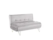 Sofa Bed 2 Seater VESTFOLD Velvet Grey_808790