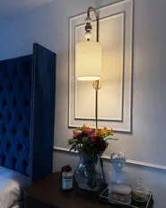 Wall Lamp LOKY Metal Brass/Beige_1046203