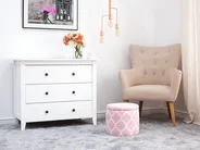 Förvaringpuff TUNICA Bomull Rosa_685036