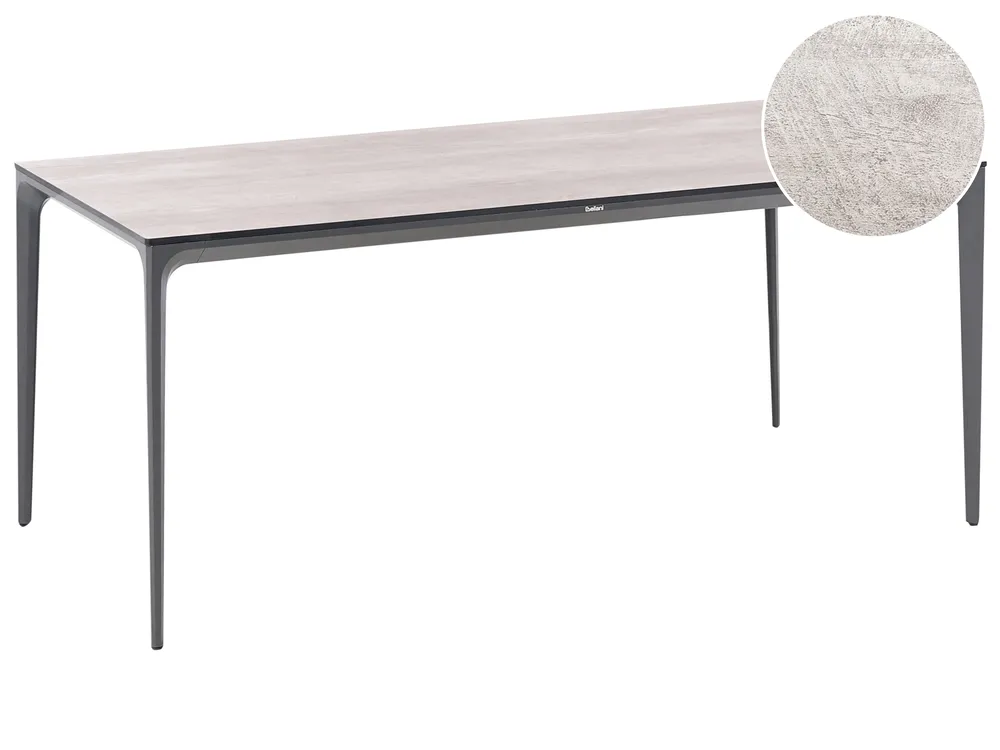 Garden Dining Table SOVARETO 180 cm 90 cm Wood-like Light Grey