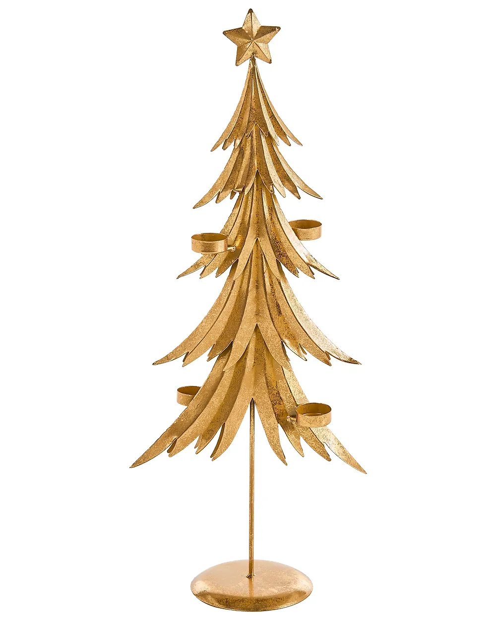 Ljusstake JOUKIO 72 cm Metall Guld_1175751
