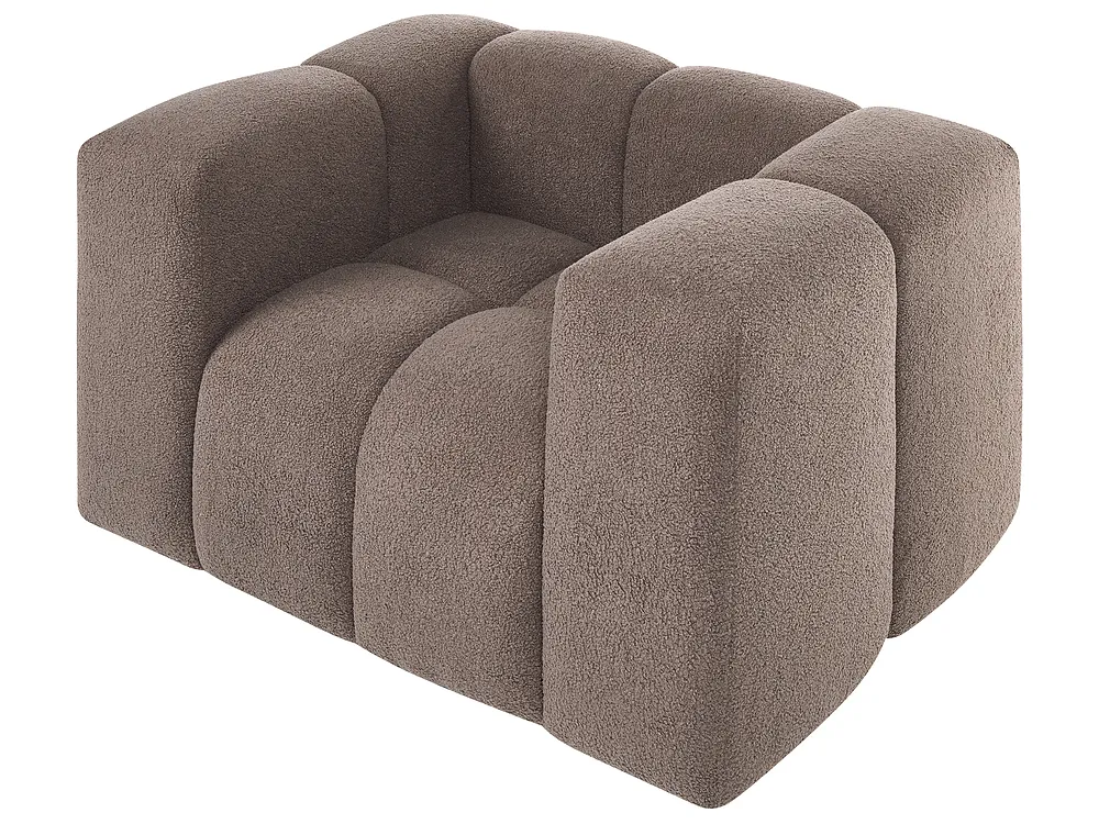 Sofagruppe 5-seters ANTOLA Bouclé Gråbrun_1161707