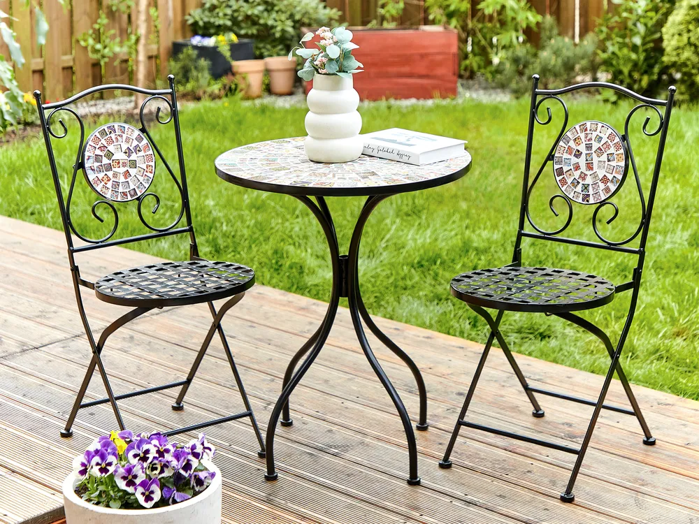 Bistro Table CASARIO 60 cm 60 cm Black