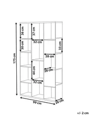 Bookcase BANGOR 175 cm Brown/ Black_894700