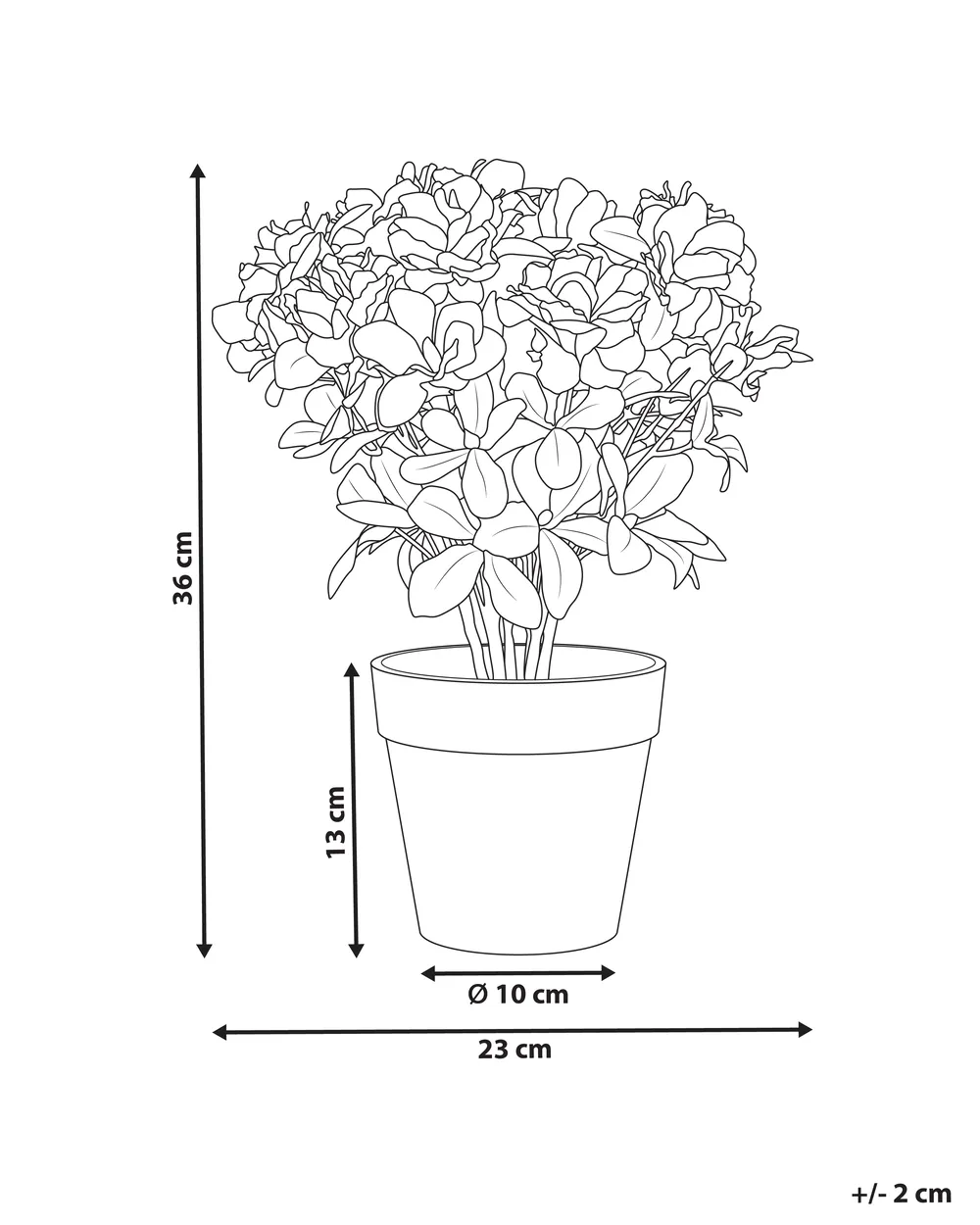 Artificial Plant NOVELLA 36 cm Pink_994375
