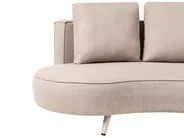 Garden Sofa 3 Seater PARORI Beige Right Hand_1015564
