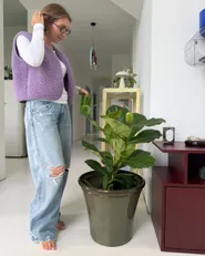 Plant Pot OLIVA 47 cm Green_1167968