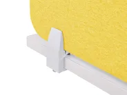 Desk Screen WALLY 180 x 40 cm Yellow_853263