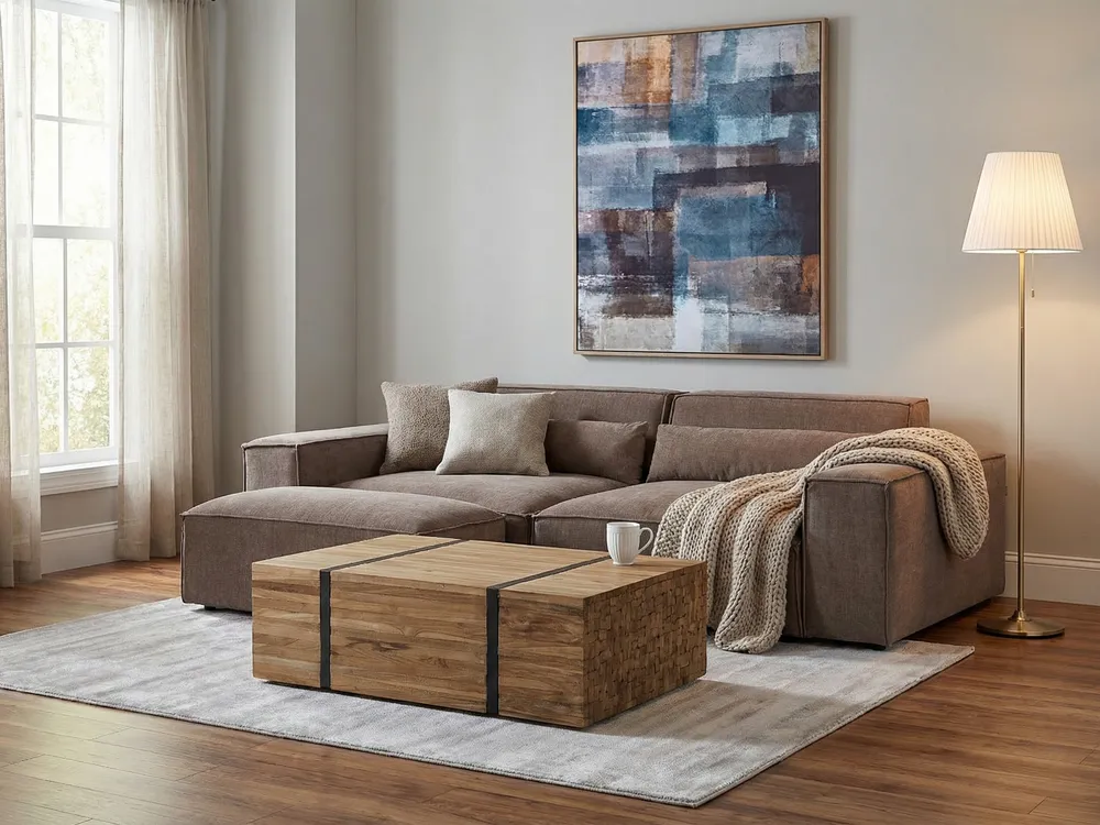 Coffee Table GANDER Teak Wood Brown