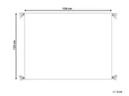 Blanket SEDIO Cotton 125 x 150 cm White_908418