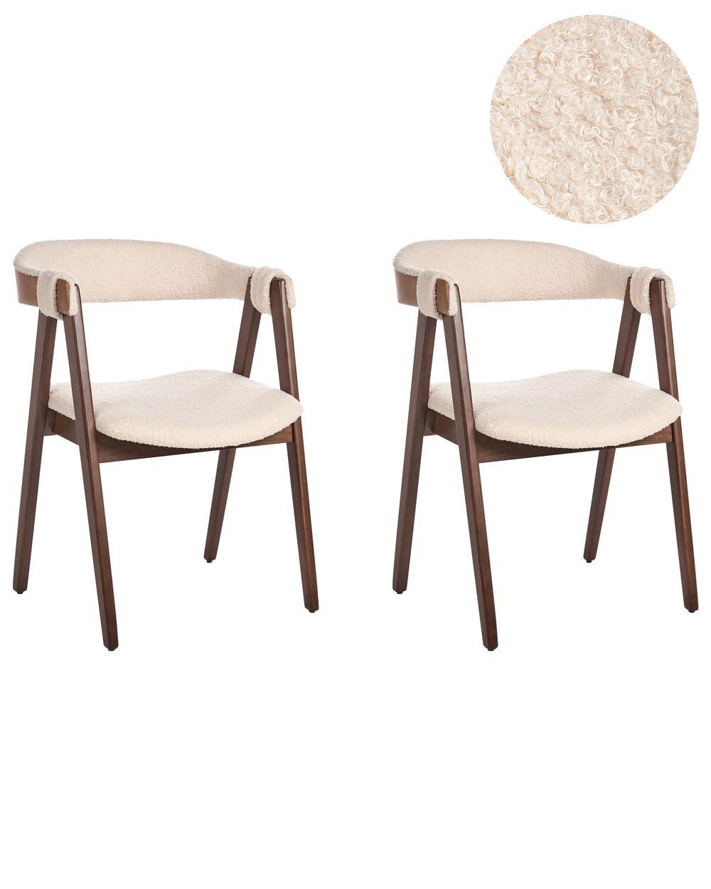 Ruokatuolisetti 2 kpl DAY Buklee Tummanruskea/beige