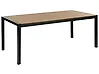 Garden Dining Table VERNIO 180 cm 90 cm Metal Brown/ Black