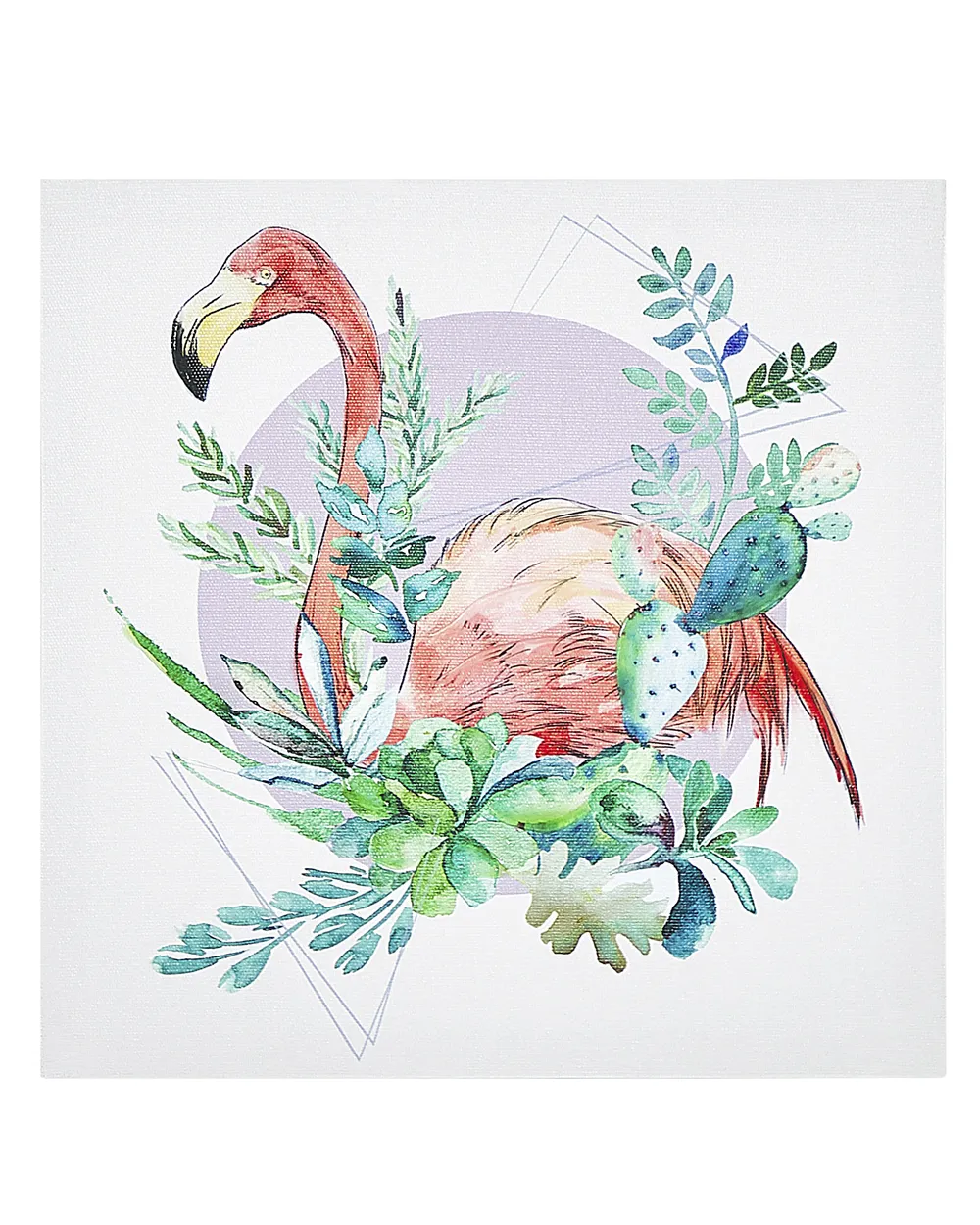 Set of 3 Canvases MENAKA 30 x 30 cm Animal Motif Multicolour_819678