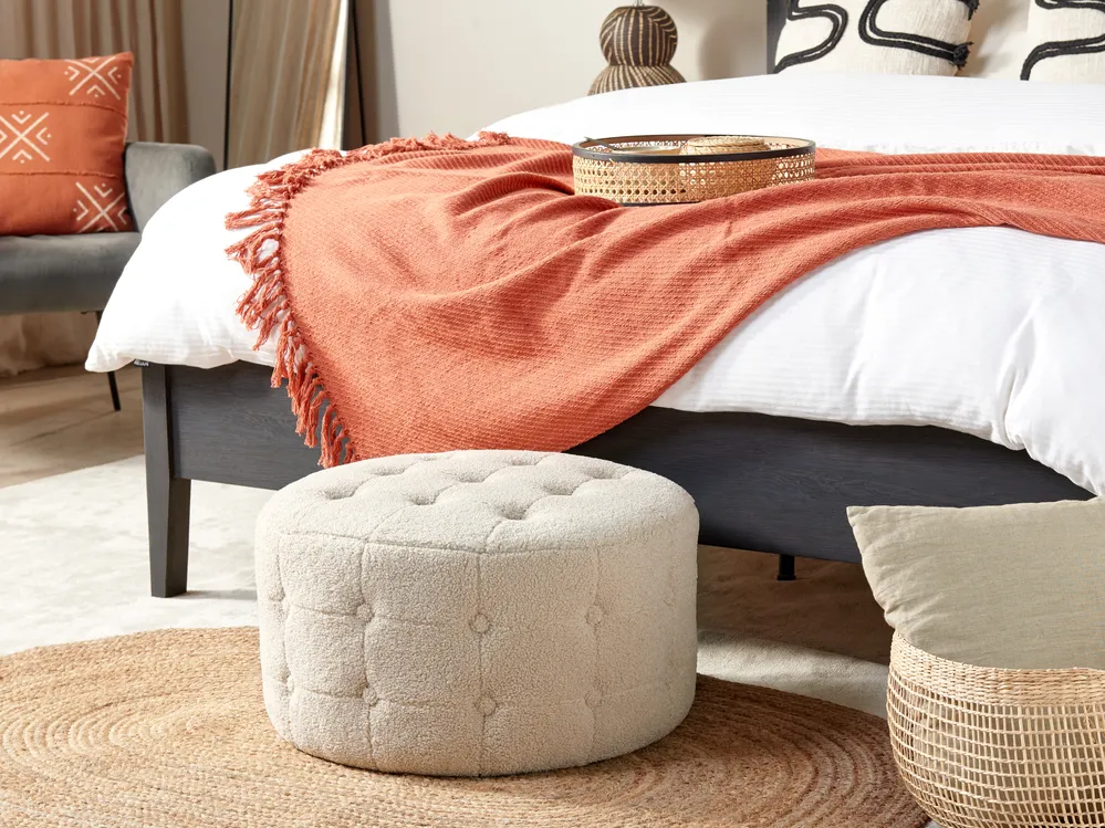 Pouffe TAMPA Boucle Beige