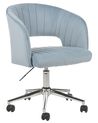 Desk Chair KATONAH Velvet Light Blue