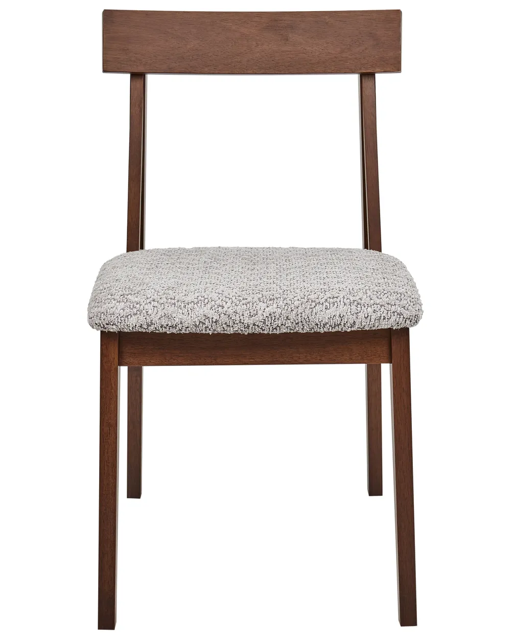 Set of 2 Dining Chairs ISLE Wood Brown/ Grey_945356