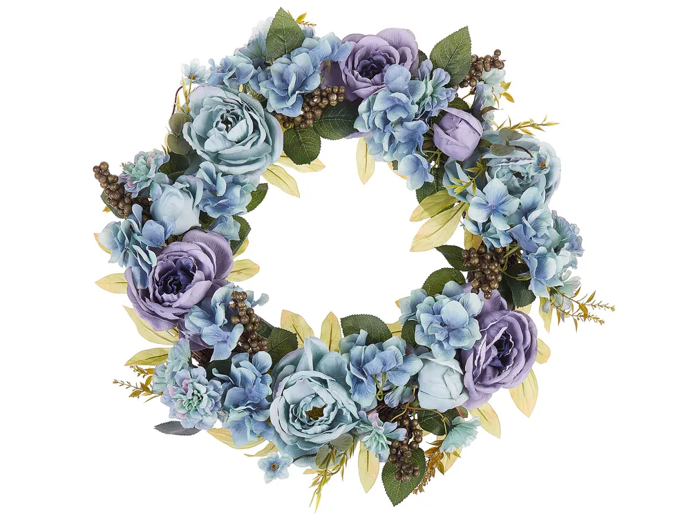 Decorative Wreath GALDAR 50 cm Blue