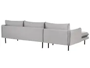 Corner Sofa 4 Seater VINTERBRO Velvet Grey Right Hand_900550