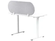 Desk Screen SPARKY 120 x 40 cm Light Grey_1015318