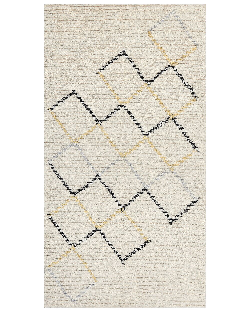 Teppe TEZPUR Beige 80 x 150 cm Bomull