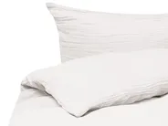 Påslakanset SUMNER 200 x 200 cm Bomullsmuslin Off-White_1060658