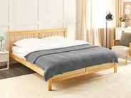 Bedspread RAGALA Cotton 200 x 220 cm Dark Grey_915510