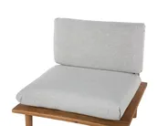 Garden Lounge Set with Table 2 Seater FRASCATI Modular Certified Acacia Wood Light Grey_718960