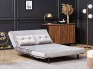 Living Room Set 3 Seater VESTFOLD Velvet Grey_808936