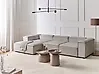 Modular Corner Sofa 4 Seater ARDAL Corduroy Taupe Right Hand