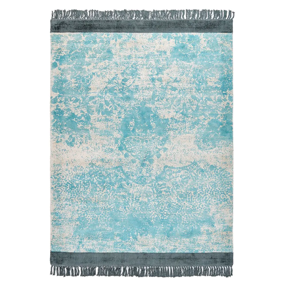 Rug AKARSU Blue 140 x 200 cm Viscose