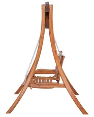 Patio Swing NOVARA Larch Wood Brown_732025
