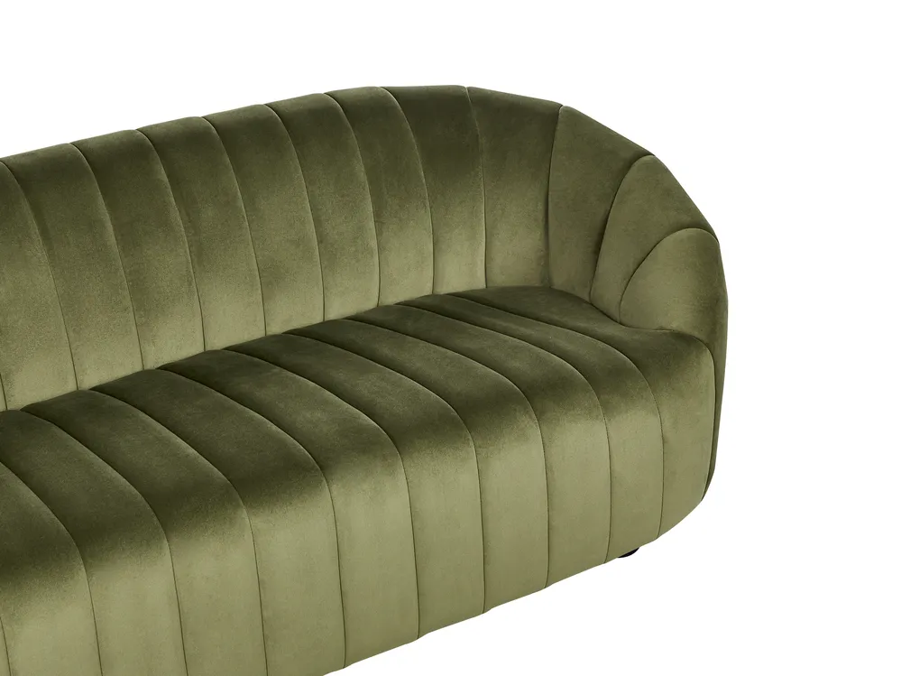 Sofa 3 Seater MALUNG Velvet Dark Green_883986