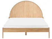 Bed Pine Wood MASCORTEL 160 x 200 cm (EU King Size) Light Brown_1079533