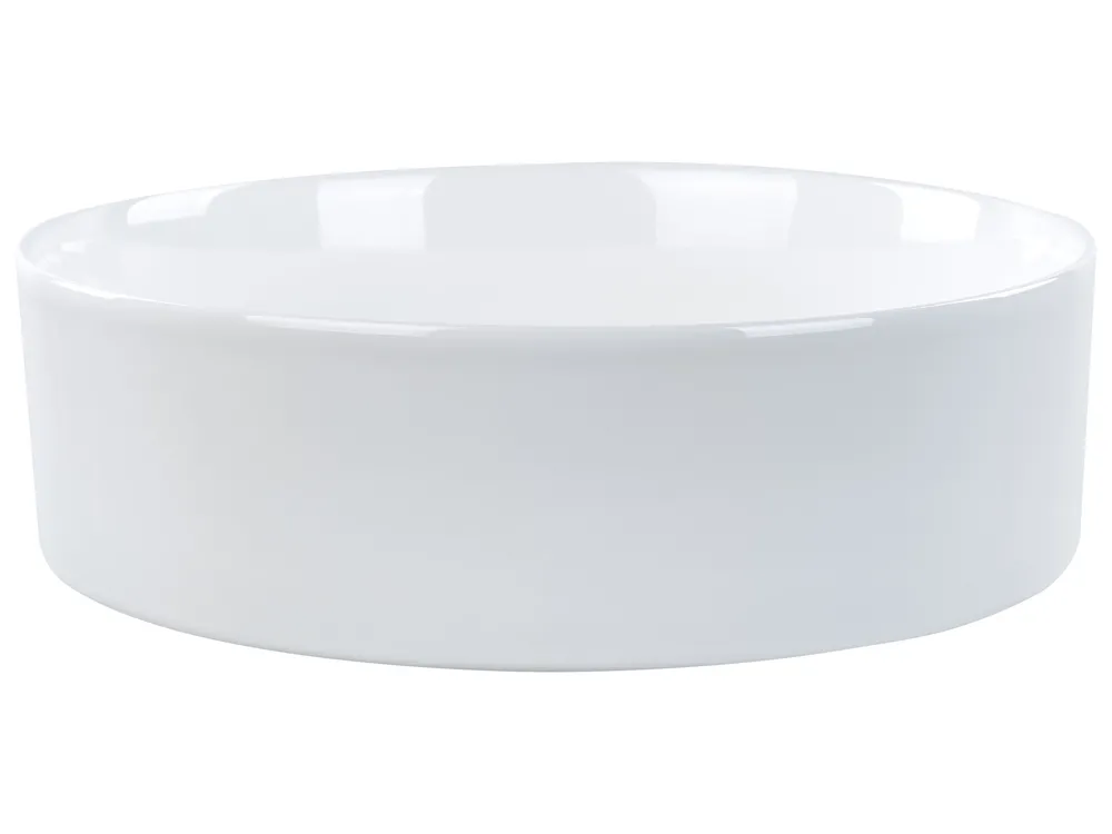 Pesuallas tason päälle TEBAR ⌀ 40 cm Keramiikka Valkoinen_935060