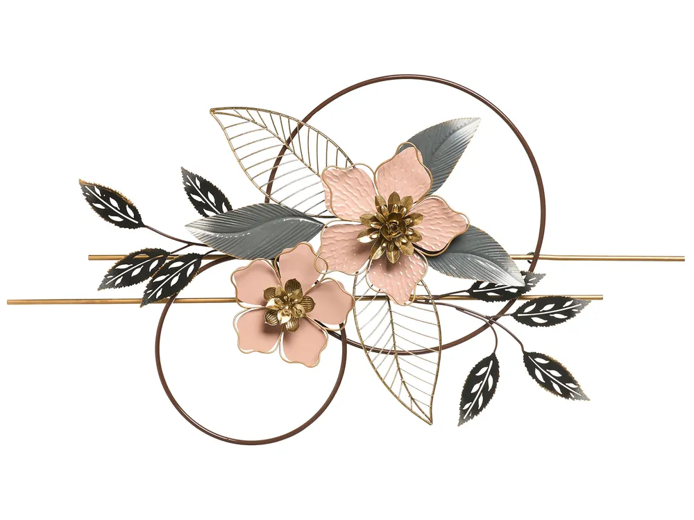 Wall Decor Flower BERKELIUM Metal 93 cm Multicolour