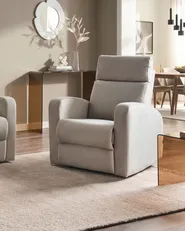 Elektrisk reclinerfåtölj VERDAL Inklusive fotstöd Sammet Beige_921658