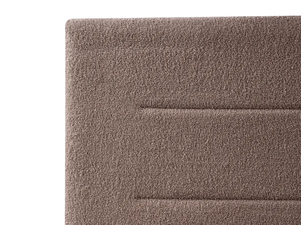 Ottoman Bed MASSOGNES Boucle Taupe 160 x 200 cm_1030472