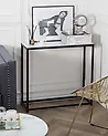 Konsolbord DELANO Härdat glas Marmor/ Svart
