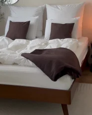 Bed without Headboard BERRIC 160 x 200 cm (EU King Size) Dark Ash Wood_990090