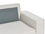 Bäddsoffa 3-sits KARILA med förvaring Ljusbeige Högervänd_886012