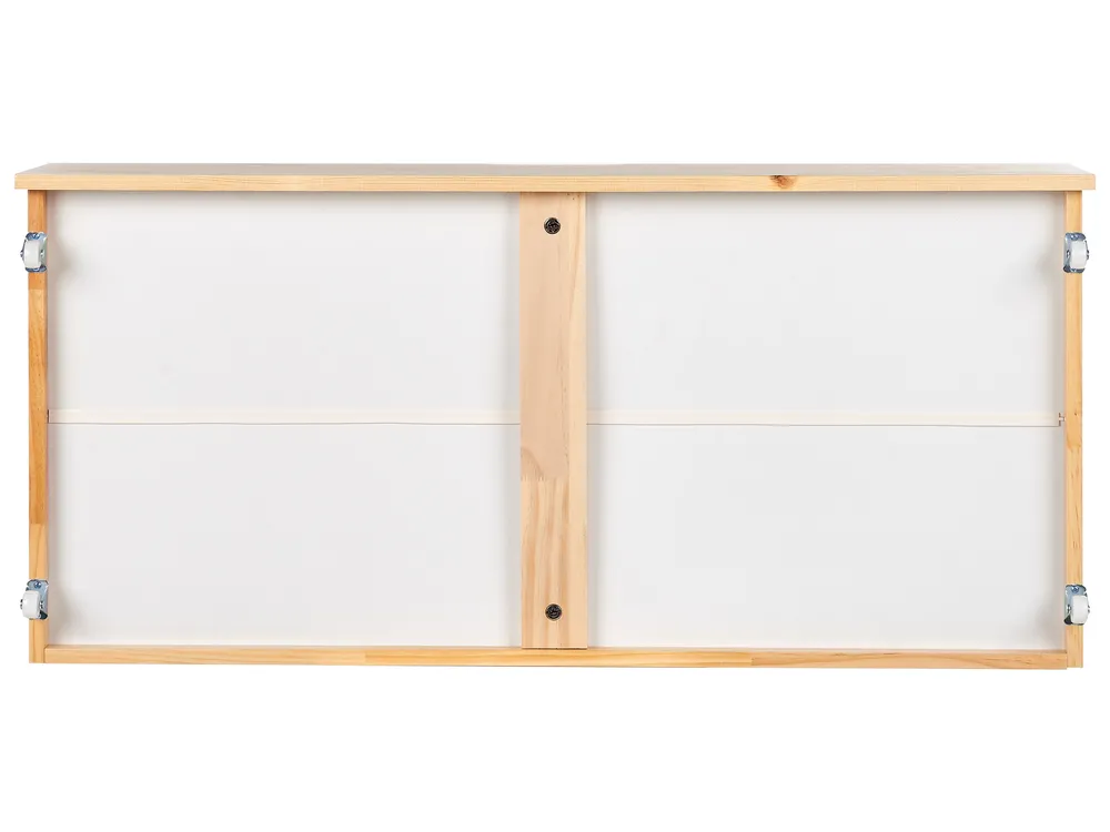 Set of 2 Bed Storage Drawers Pine Wood EPANEY Light Brown_955014