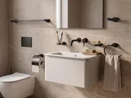 6-Piece Bathroom Hardware Set TOCOPILLA with Towel Bars and Hooks Black_989763