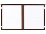 Set of 2 Bed Storage Drawers Pine Wood RUMILLY Dark Brown_877184