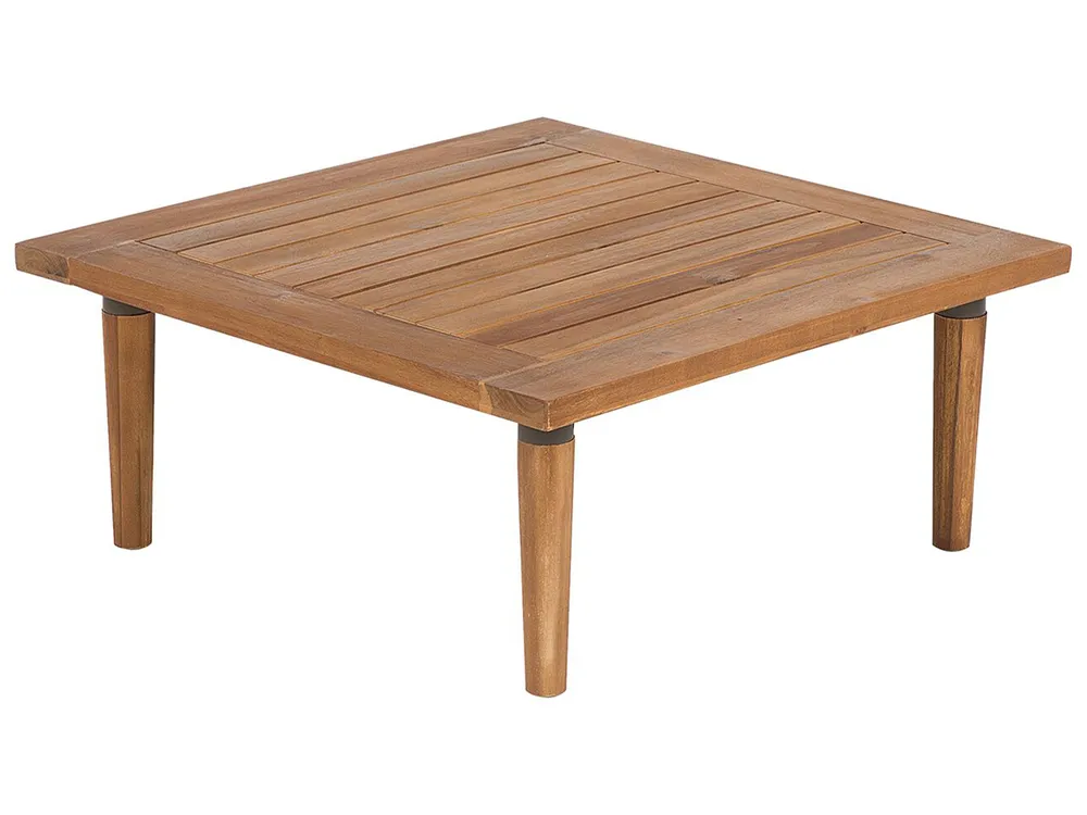 Garden Lounge Set with Table 4 Seater FRASCATI Modular Certified Acacia Wood Light Grey_718977