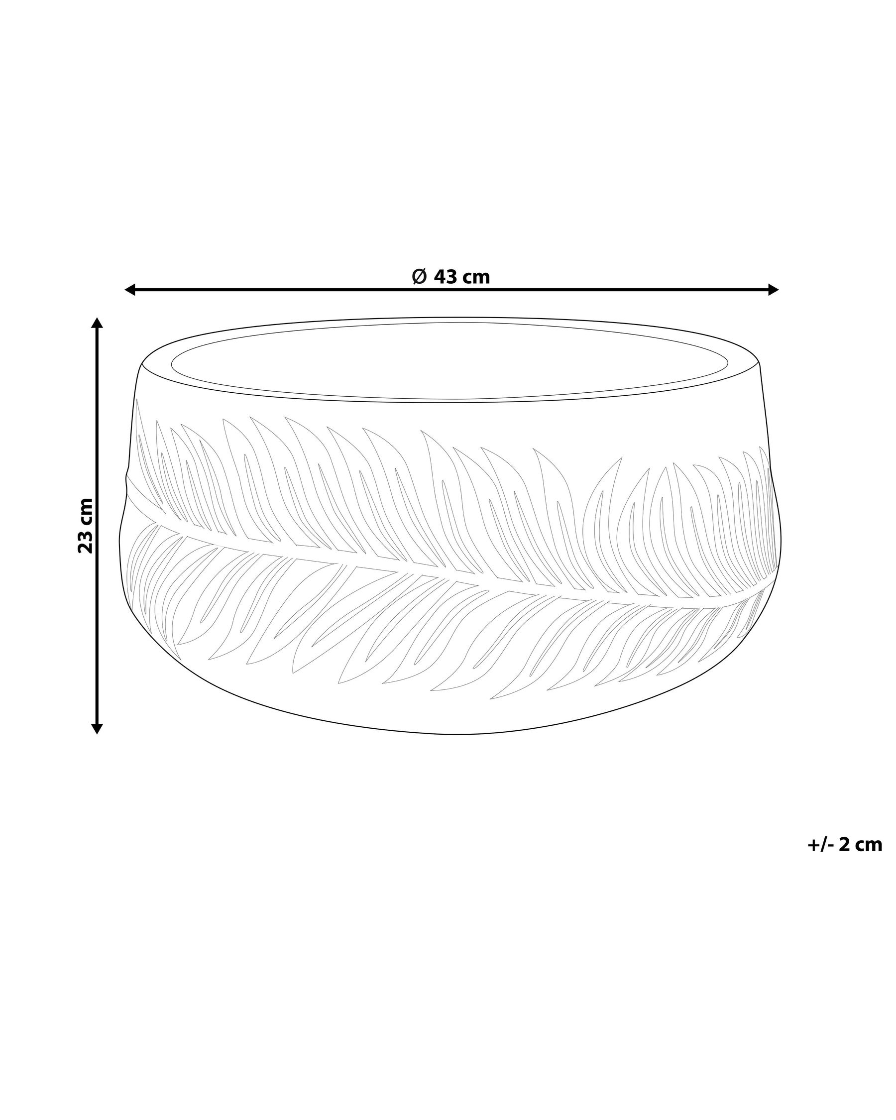 Plant Pot FTERO 43 cm Off-White_872054