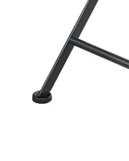 Set of 2 Garden Chairs AGGIUS Folding Metal Black_1021699